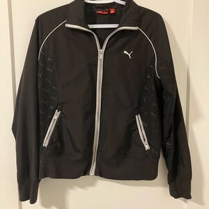 Puma Black Jacket with White Logo